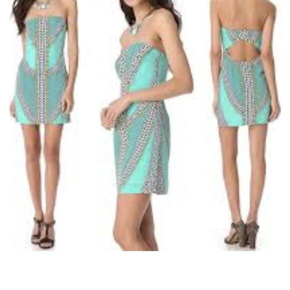 Mara Hoffman Strapless Cutout Mini Dress Size 8 bodycon mini NWT - Picture 3 of 4